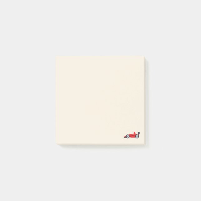 Red Car Racing Emoji Post-it Notes (Front)