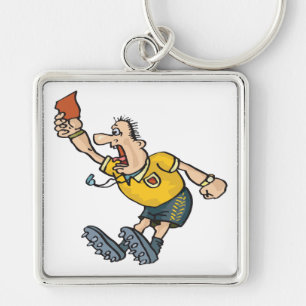 Red Card Keychain
