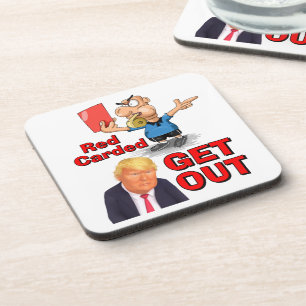 Red Carded Beverage Coaster