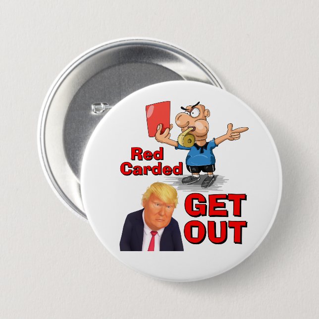 Red Carded Button (Front & Back)