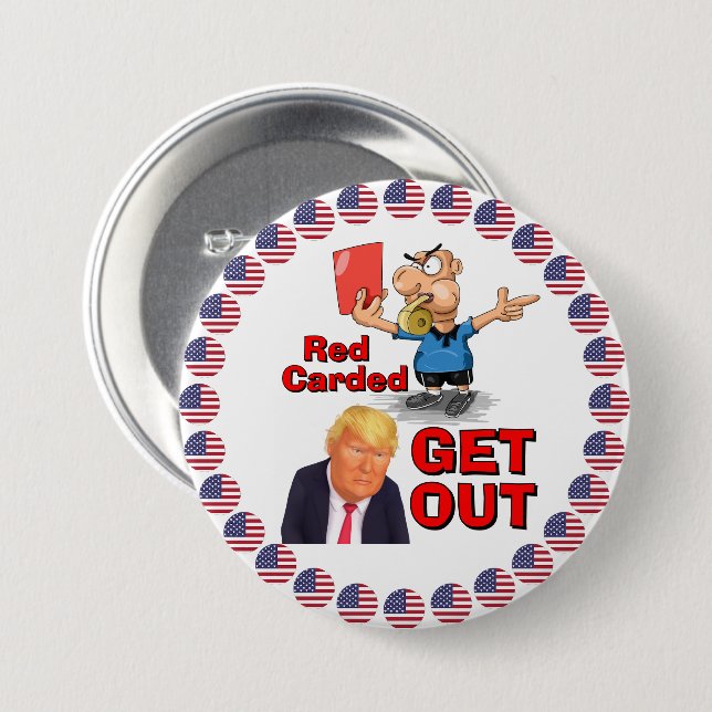 Red Carded Button (Front & Back)
