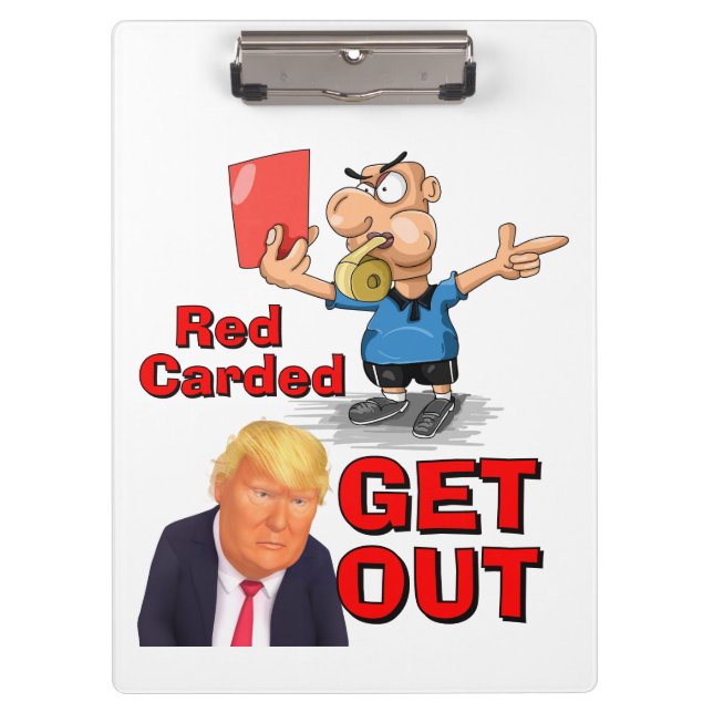 Red Carded Clipboard (Front)