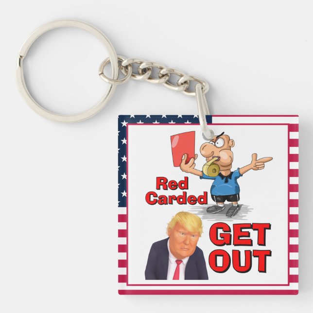 Red Carded Keychain (Front)