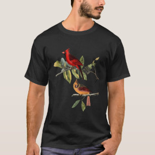 Red Cardinal Bird Male Female Gift For Cardinal Bi T-Shirt