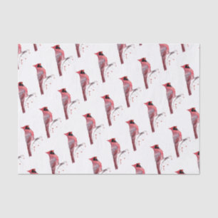 Red Cardinal Bird Tissue Paper