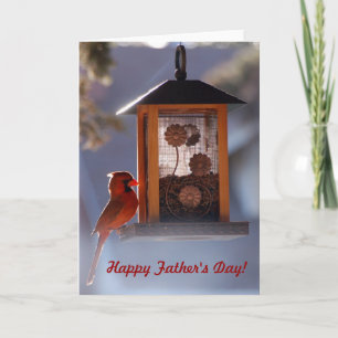 Red Cardinal Father's Day Card