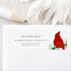 Red Cardinal Funeral Adresse de retour