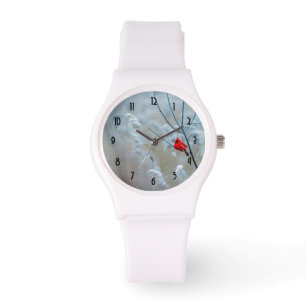 Red Cardinal in Winter Nature Photo Christmas Watch