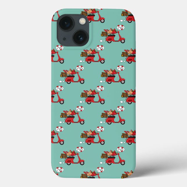 Red Cardinal Lovers on Scooter Case-Mate iPhone Case (Back)