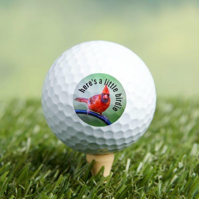 Red Cardinal Photography  Golf Balls (Insitu Tee)