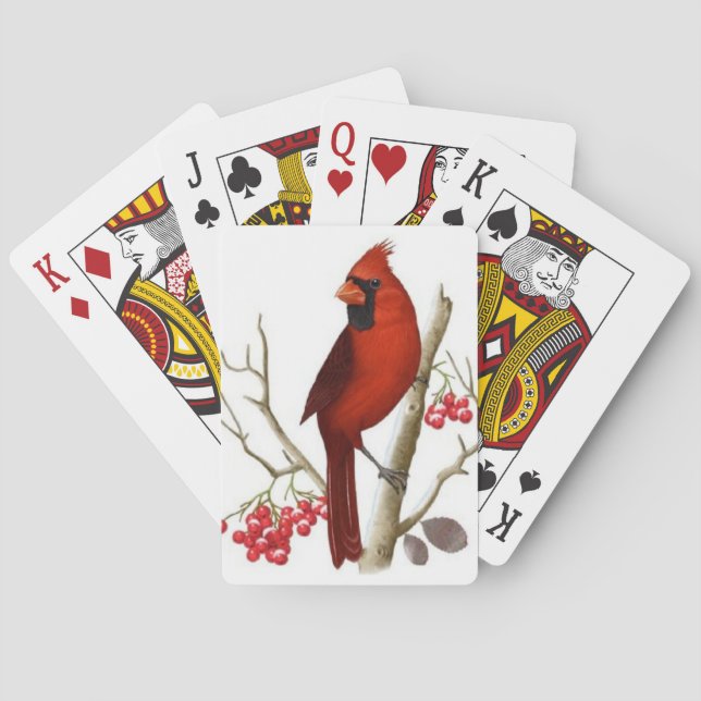 Red Cardinal Playing cards (Back)