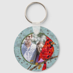 Red Cardinal , the bird of Christmas Keychain