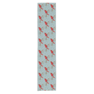 Red Cardinal , the bird of Christmas Short Table Runner
