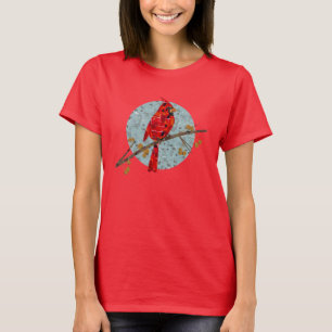 Red Cardinal , the bird of Christmas T-Shirt