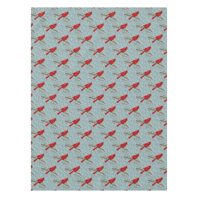 Red Cardinal , the bird of Christmas Tablecloth (Front)