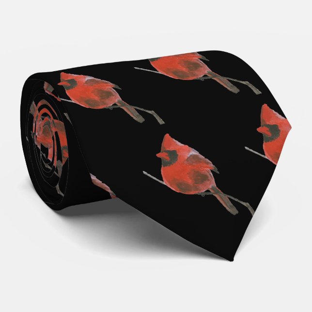 Red Cardinal Tie (Rolled)
