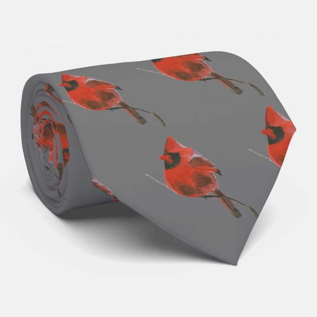Red Cardinal Tie (Rolled)