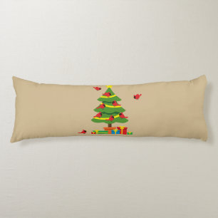 Red Cardinals - Christmas Merrier Spent Together Body Pillow