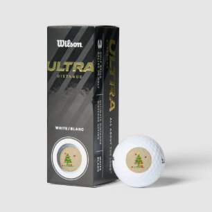 Red Cardinals - Christmas Merrier Spent Together Golf Balls