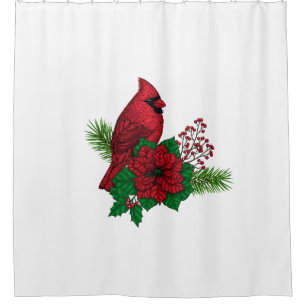 Red Cardinals on Christmas decoration