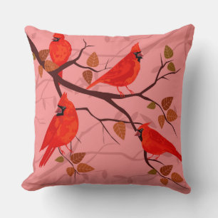 Red Cardinals Pillow