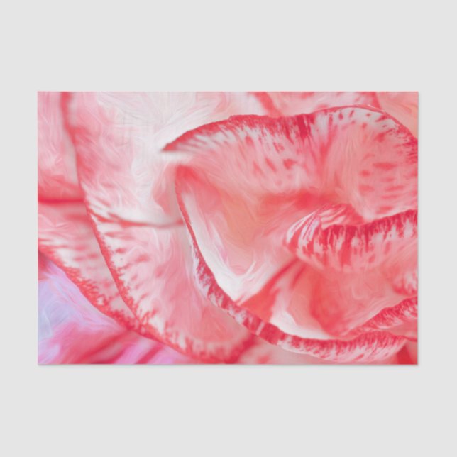 Red Carnation Custom 10lb Tissue Paper (Front)