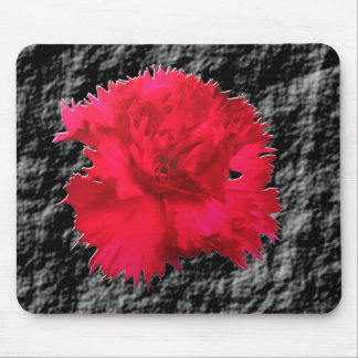 Red Carnation Floral Fantasy Mousepad