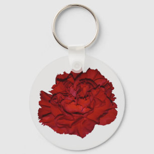 Red Carnation Keychain