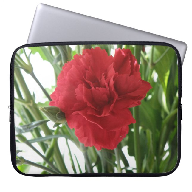 Red Carnation Laptop Bag (Front)