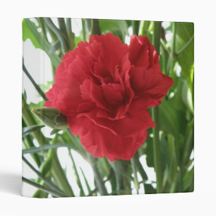 Red Carnation Photo Album Binder