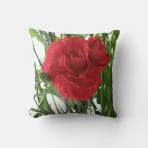 Red Carnation Pillow