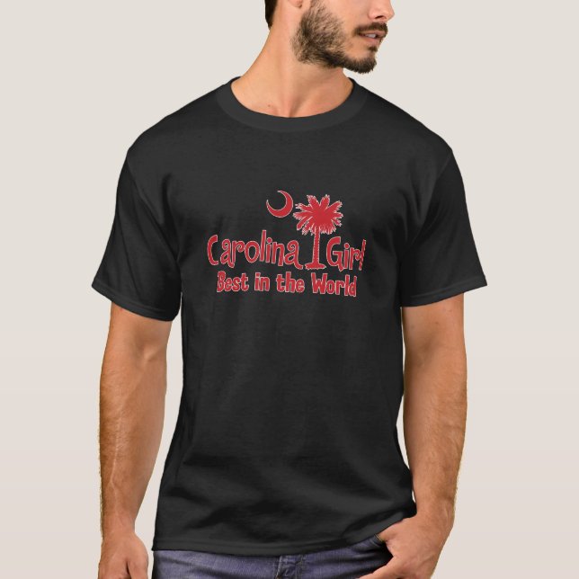 Red Carolina Girl Best in the World T-Shirt (Front)