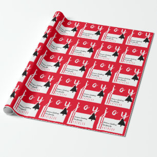 Red Carpet by LeahG Holidays Greeting Giftwrap Wrapping Paper