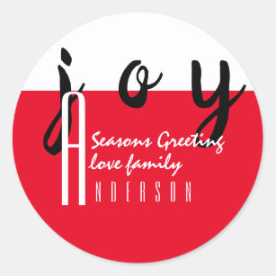 Red Carpet by LeahG Seasons Greetings Gift Favour Classic Round Sticker