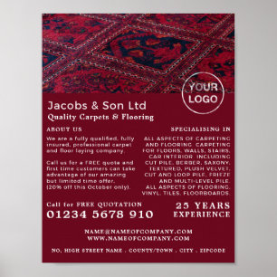 Red Carpet, Carpet Layer, Fitter Advertising Poster