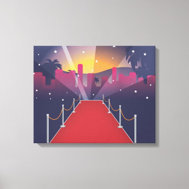 Red Carpet Celebrity Canvas Print (Front)
