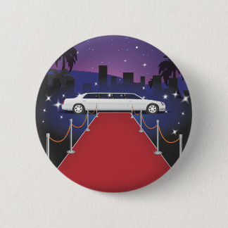 Red Carpet Celebrity Limo 2 Inch Round Button