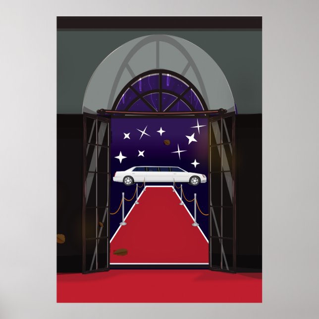 Red Carpet Celebrity Limo Poster (Front)