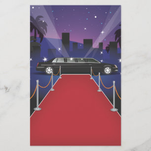 Red Carpet Celebrity Limo Stationery