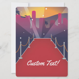 Red Carpet Celebrity party invite