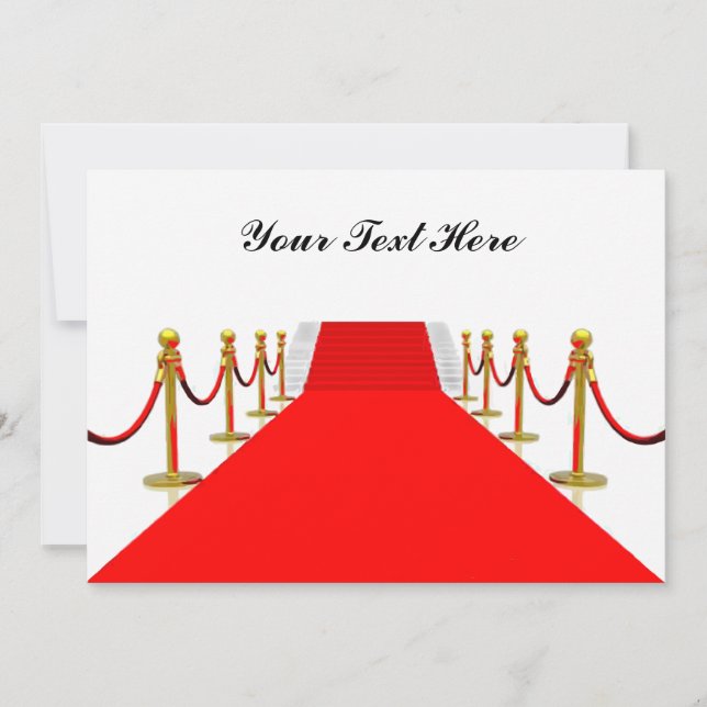 Red Carpet Customizable Blank Back (Front)
