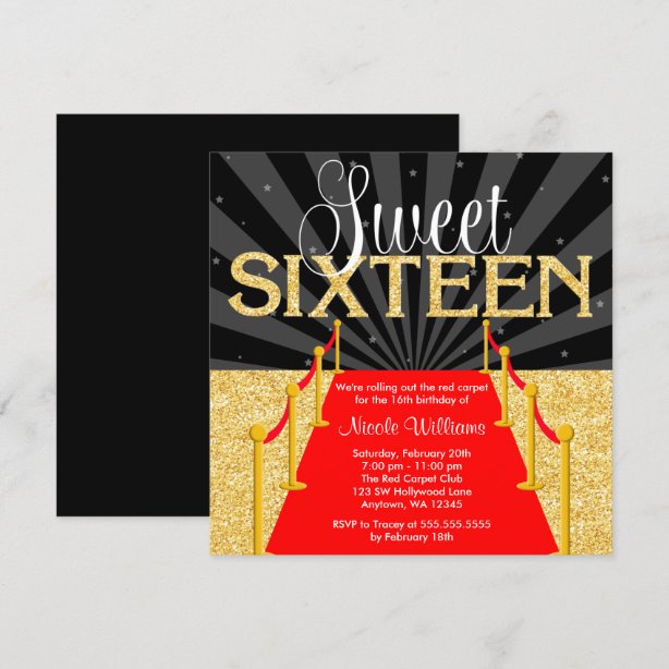 Hollywood Glam Invitations | Zazzle CA