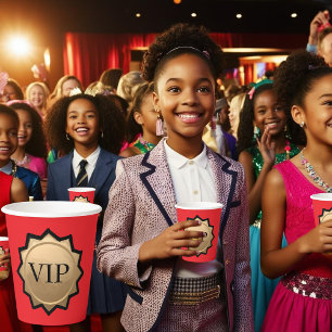 Red Carpet Premiere Birthday glamourous Movie Part Paper Cups