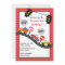 Red Cars Birthday Party Invitation