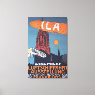 Red Cathedral - 1st Aeronautical Exposition Canvas Print