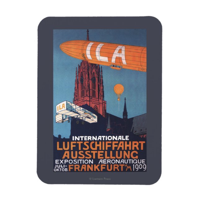 Red Cathedral - 1st Aeronautical Exposition Magnet (Vertical)