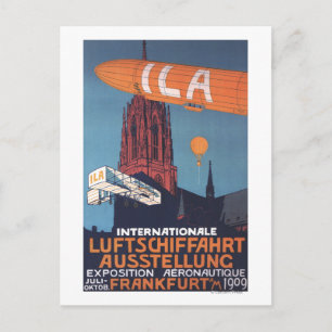 Red Cathedral - 1st Aeronautical Exposition Postcard