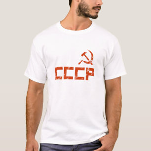 Red CCCP Hammer and Sickle T-Shirt