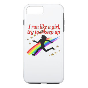 RED CHAMPION GIRL TRACK AND FIELD DESIGN iPhone 8 PLUS/7 PLUS CASE