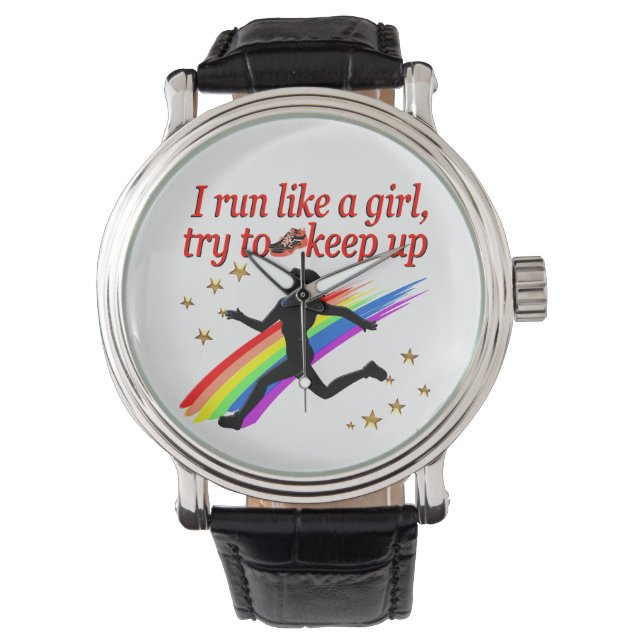 RED CHAMPION GIRL TRACK AND FIELD DESIGN WATCH (Front)